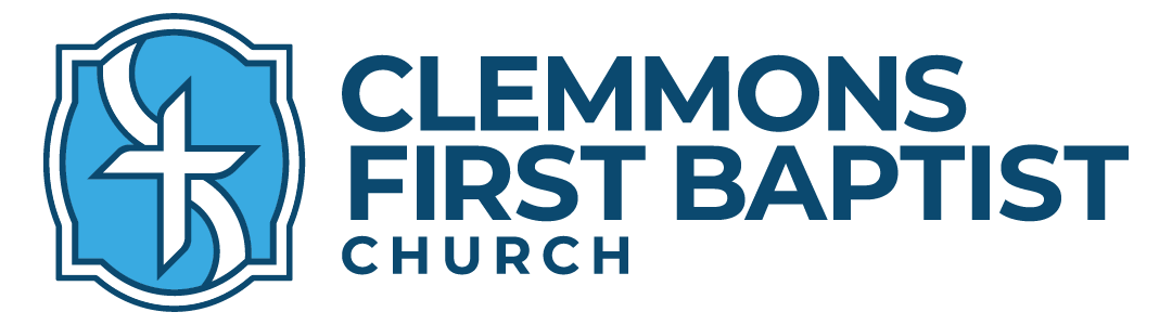 clemmons church logo horizontal dark text