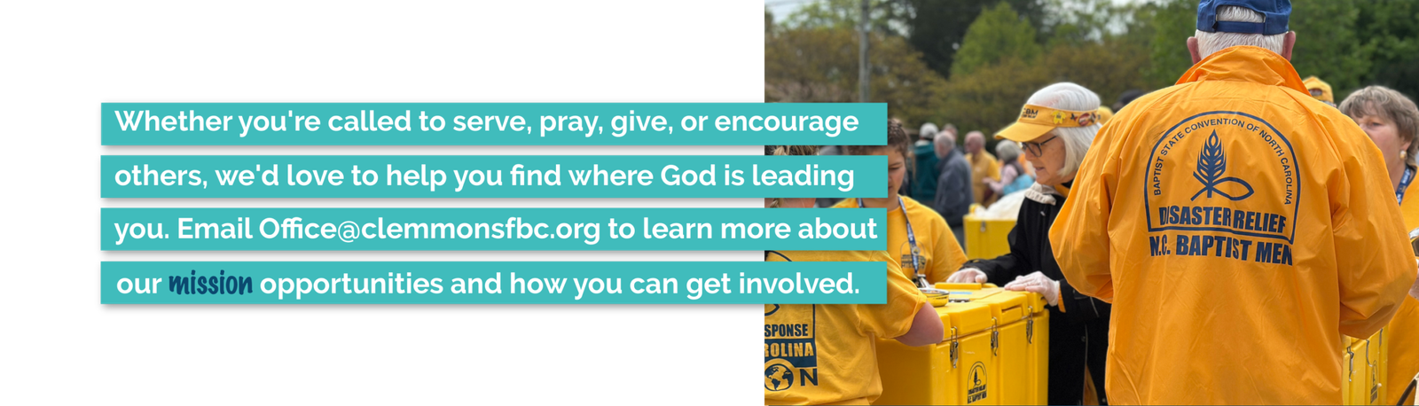 Learn how to serve, pray, give, or support local and global mission opportunities through the Missions Ministry at Clemmons First Baptist Church.
