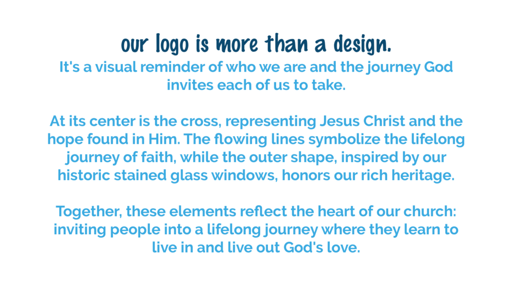 The Clemmons First Baptist Church logo represents Jesus Christ, lifelong discipleship, our church heritage, and God's invitation to follow Him.